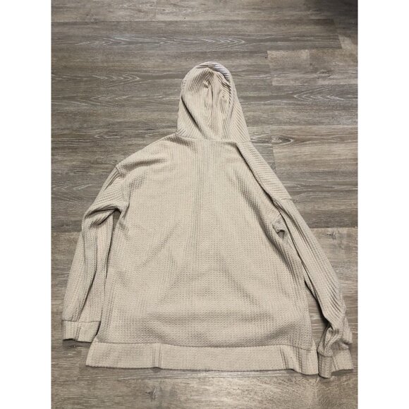 White Birch Women's Size XL Oatmeal‎ Cream Cardigan Sweater Button Up Hoodie USA - Picture 5 of 5